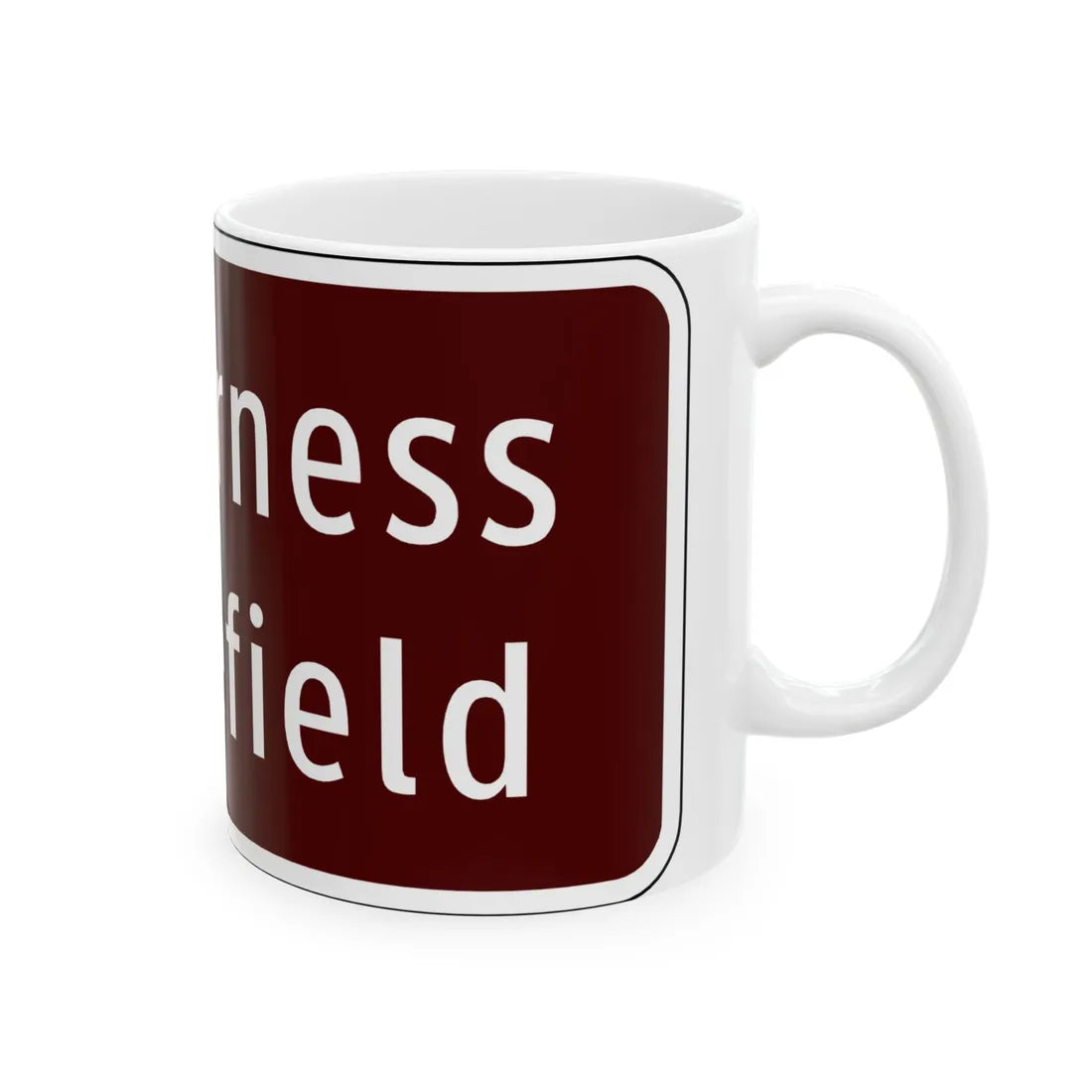Virginia I-V12b (Virginia) (Road Sign) White Coffee Mug - Go Mug Yourself