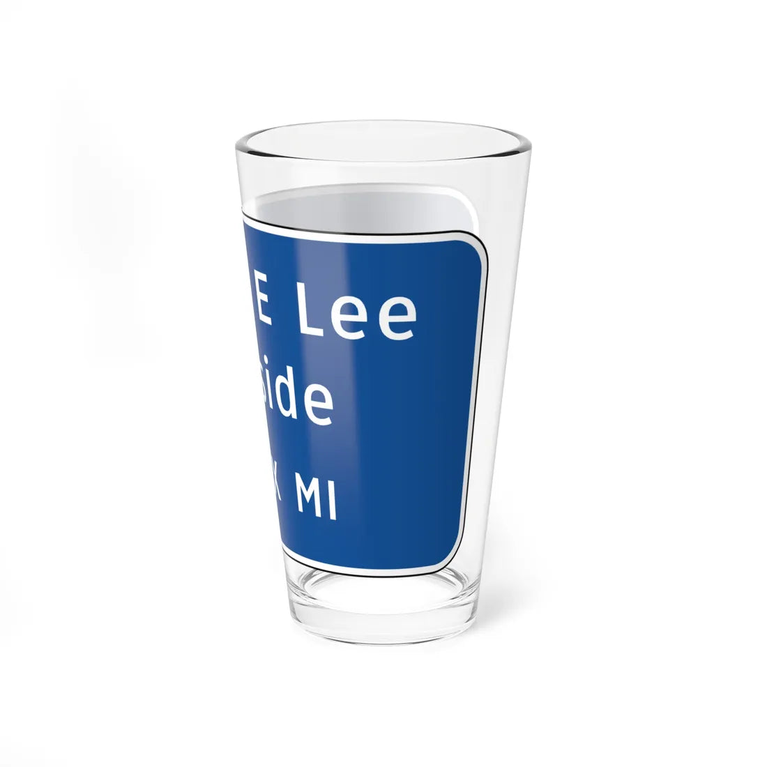 Virginia I-V13L (Virginia) (Road Sign) Pint Glss 16oz - Go Mug Yourself