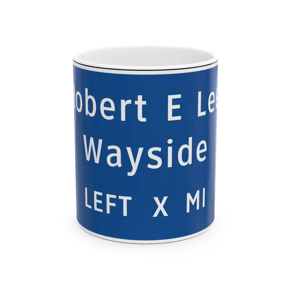 Virginia I-V13L (Virginia) (Road Sign) White Coffee Mug 11oz - Go Mug Yourself