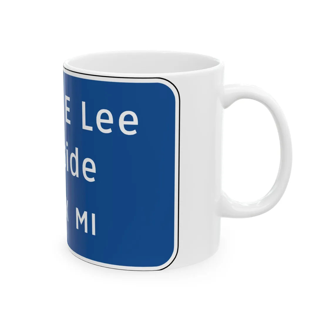 Virginia I-V13L (Virginia) (Road Sign) White Coffee Mug - Go Mug Yourself