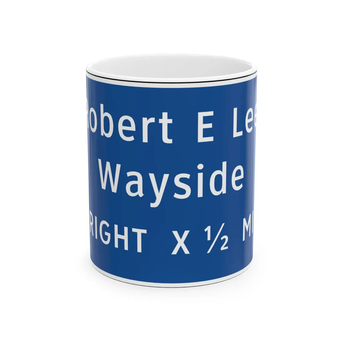 Virginia I-V13R (Virginia) (Road Sign) White Coffee Mug 11oz - Go Mug Yourself