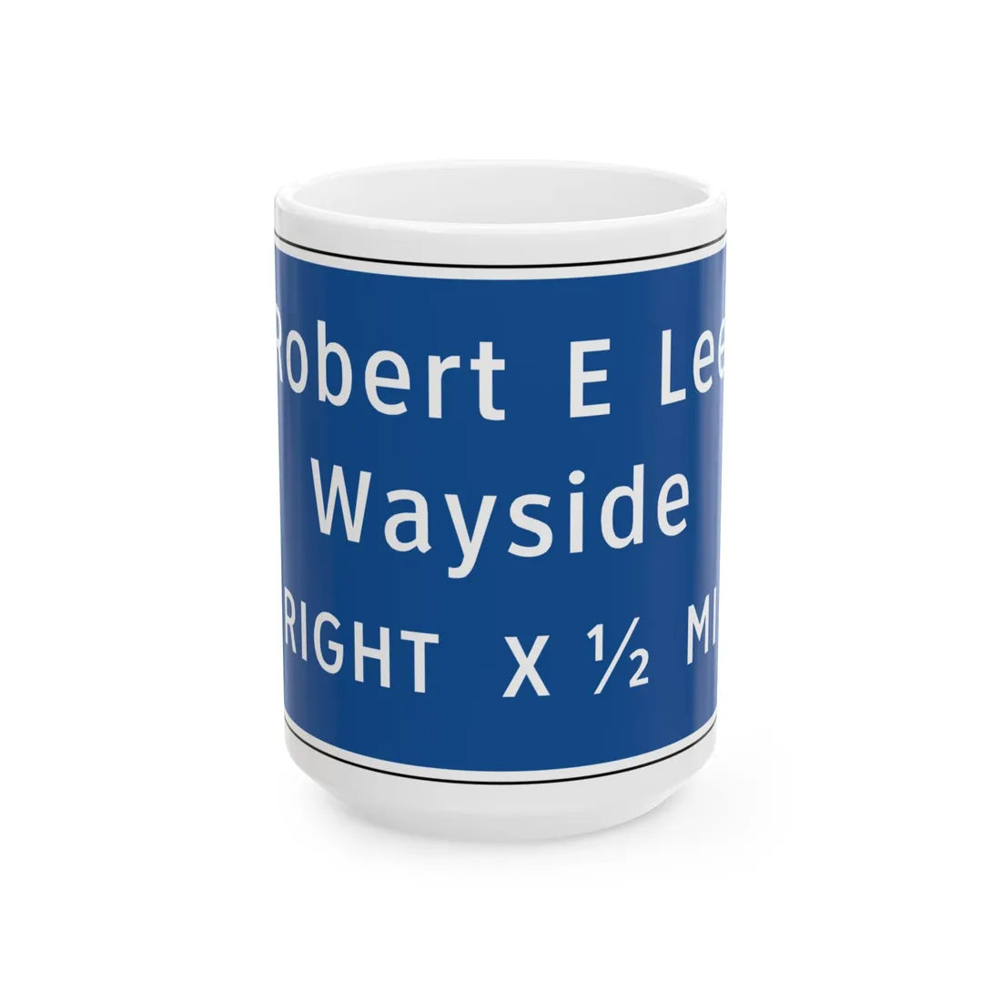 Virginia I-V13R (Virginia) (Road Sign) White Coffee Mug 15oz - Go Mug Yourself