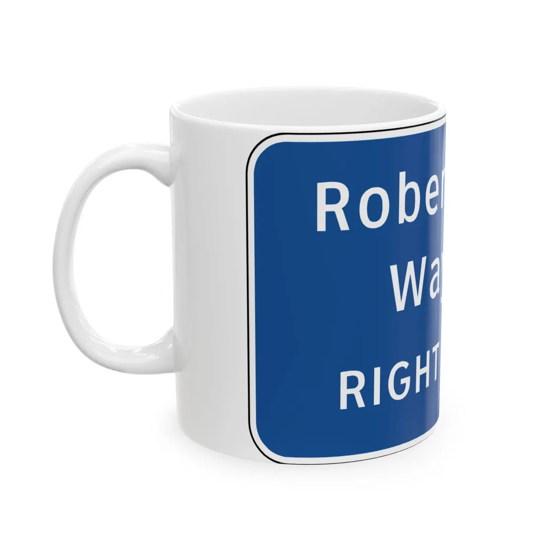 Virginia I-V13R (Virginia) (Road Sign) White Coffee Mug - Go Mug Yourself