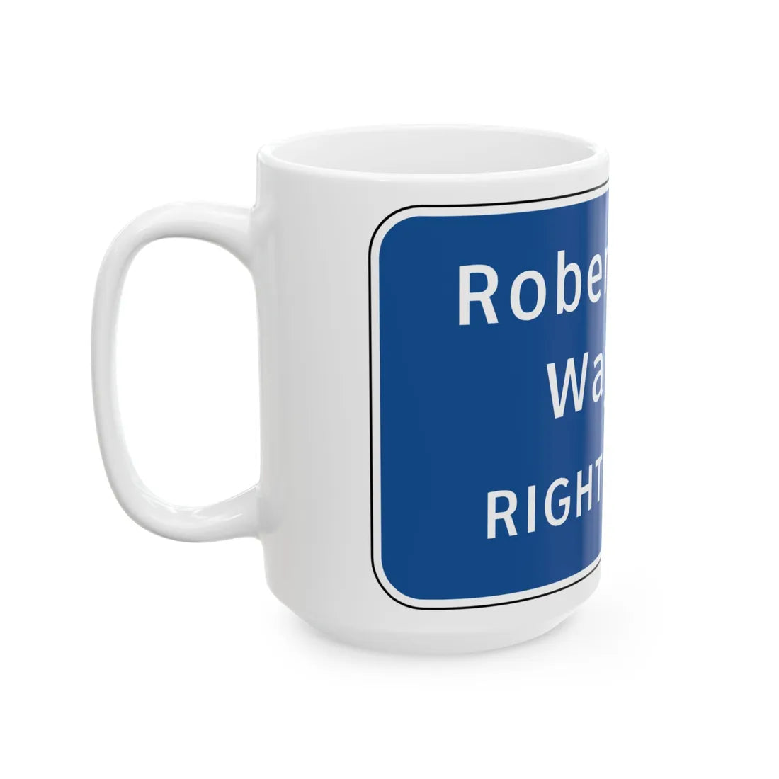 Virginia I-V13R (Virginia) (Road Sign) White Coffee Mug - Go Mug Yourself