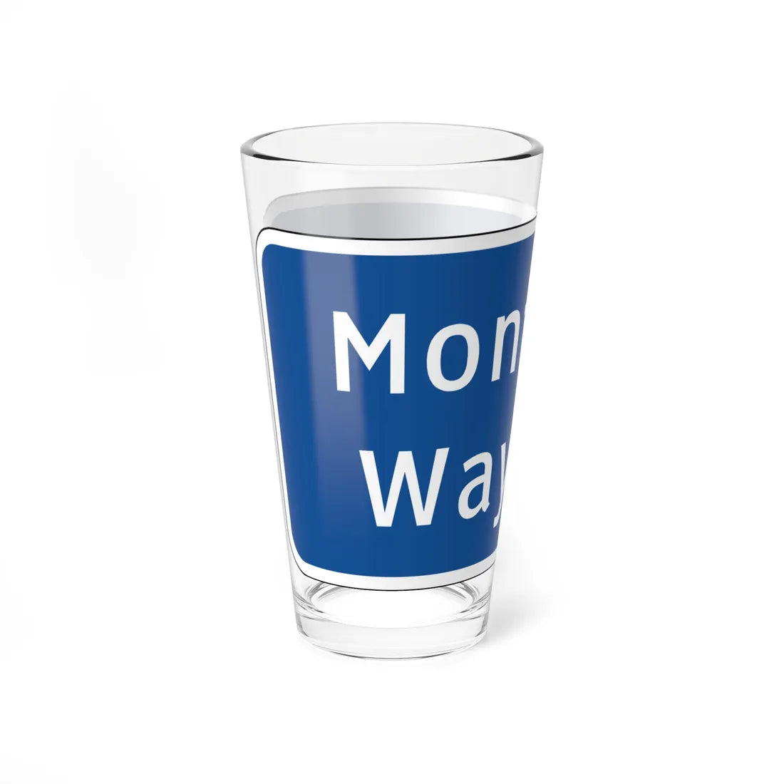 Virginia I-V14 (Virginia) (Road Sign) Pint Glss 16oz - Go Mug Yourself