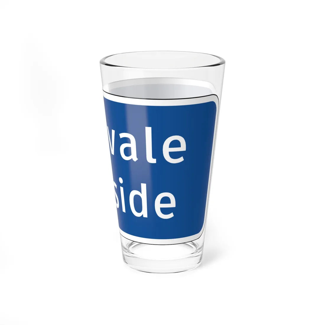 Virginia I-V14 (Virginia) (Road Sign) Pint Glss 16oz - Go Mug Yourself