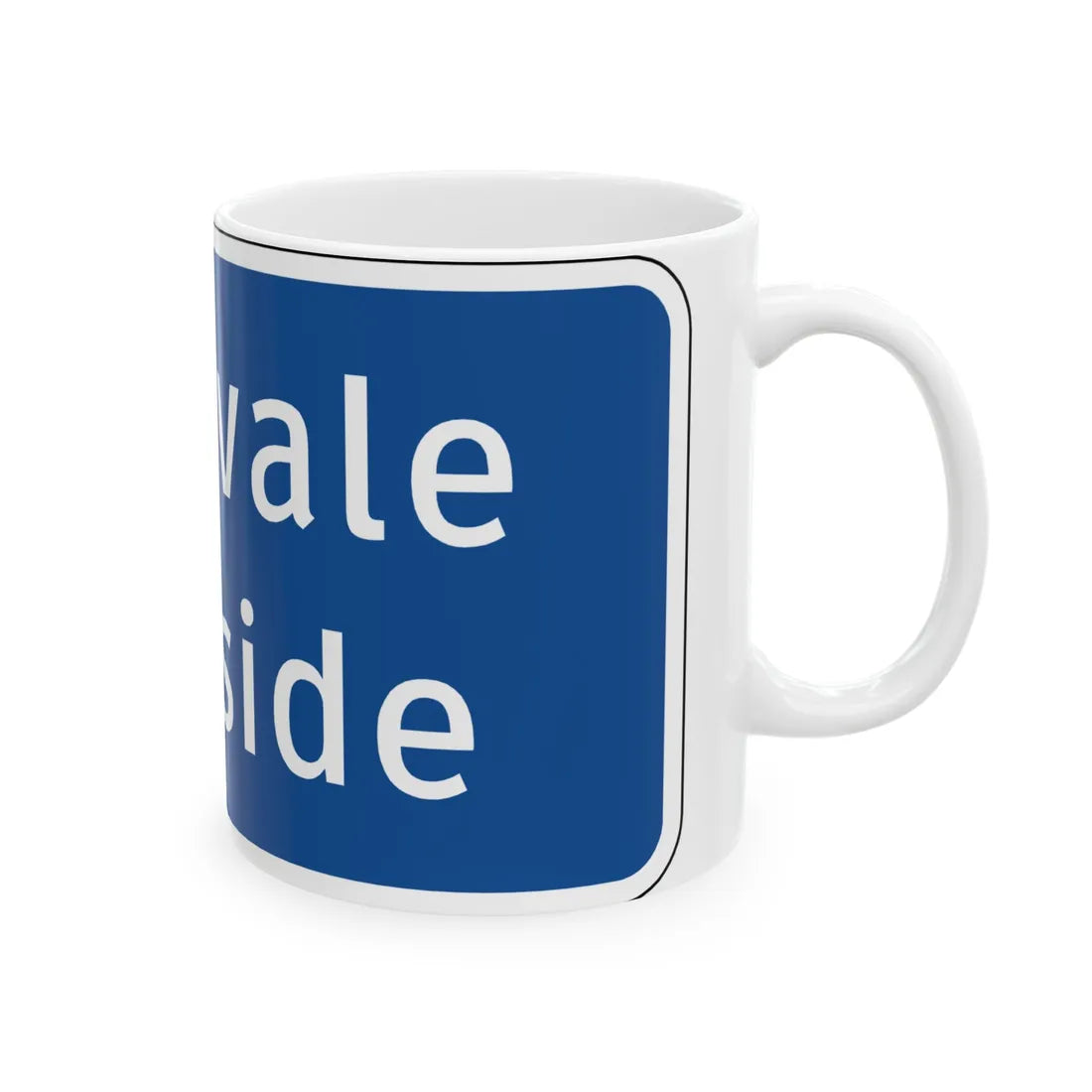Virginia I-V14 (Virginia) (Road Sign) White Coffee Mug - Go Mug Yourself