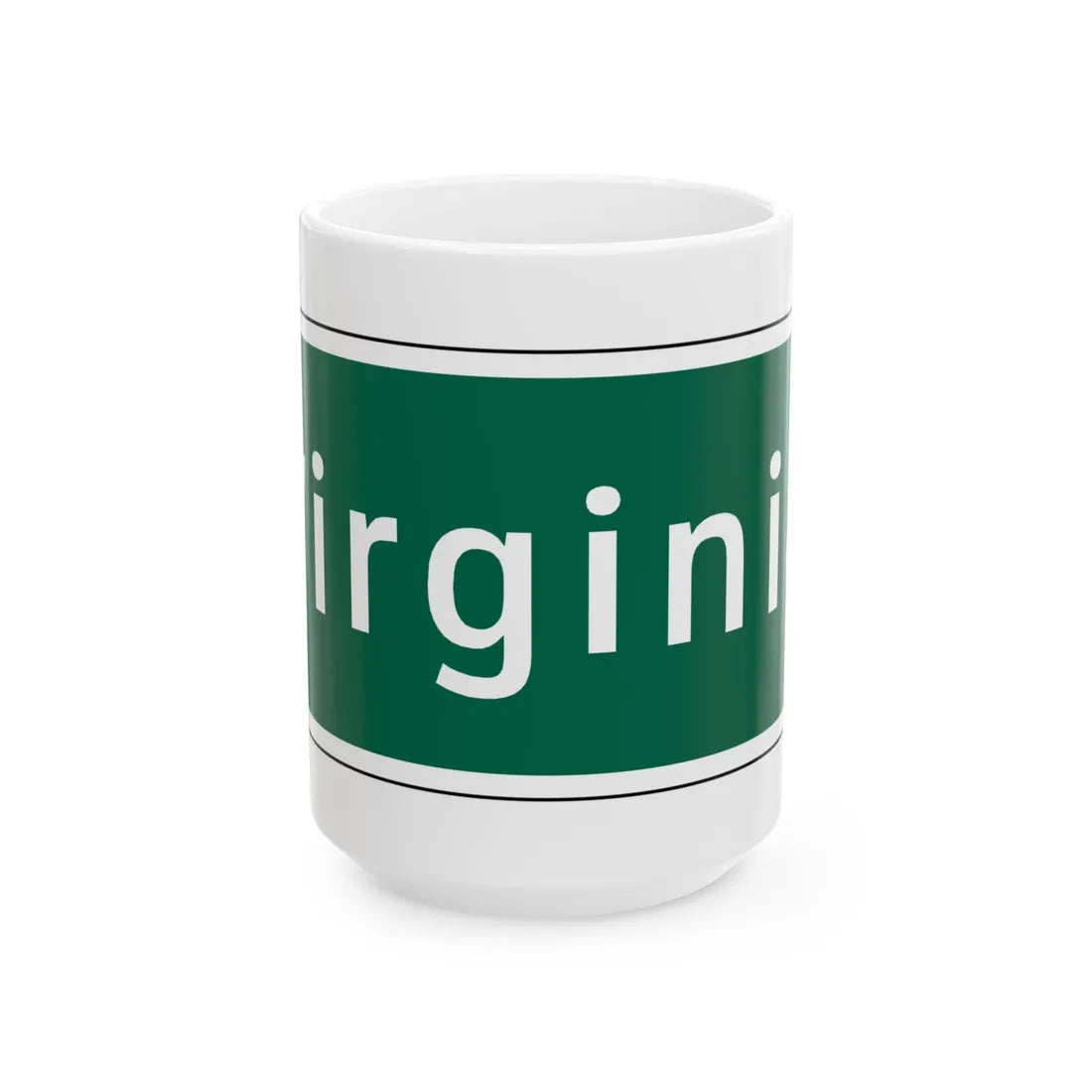 Virginia I-V1a (Virginia) (Road Sign) White Coffee Mug 15oz - Go Mug Yourself