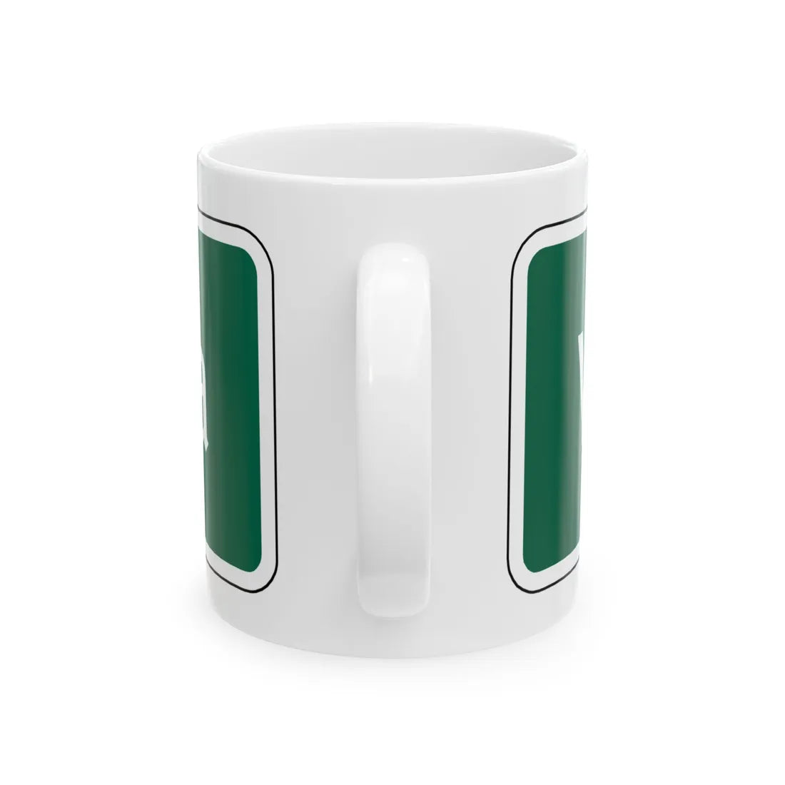 Virginia I-V1a (Virginia) (Road Sign) White Coffee Mug - Go Mug Yourself