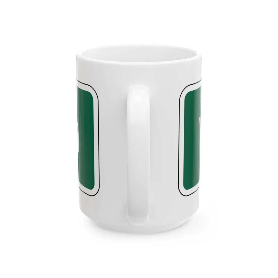 Virginia I-V1a (Virginia) (Road Sign) White Coffee Mug - Go Mug Yourself