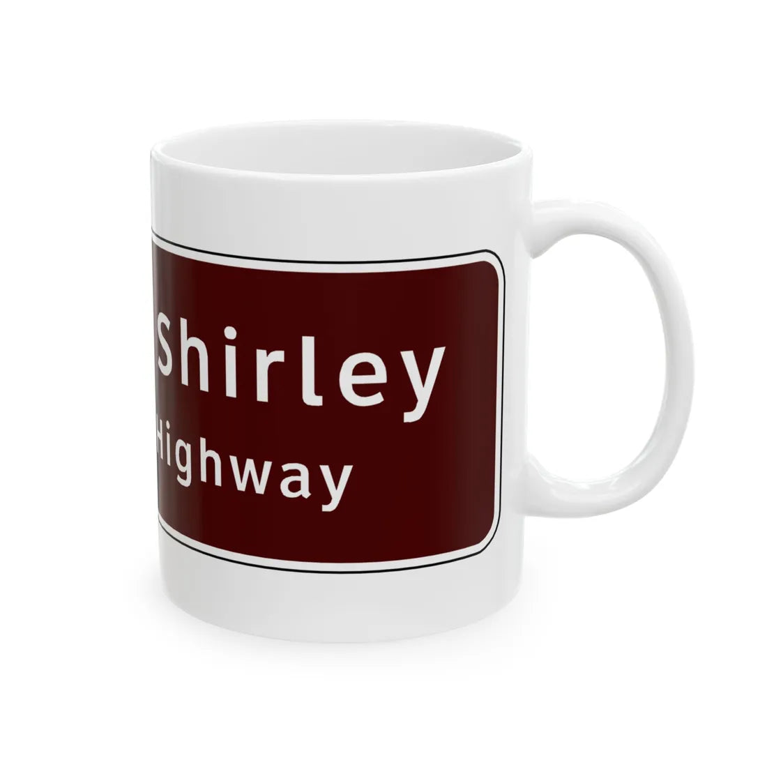 Virginia I-V2a (Virginia) (Road Sign) White Coffee Mug - Go Mug Yourself