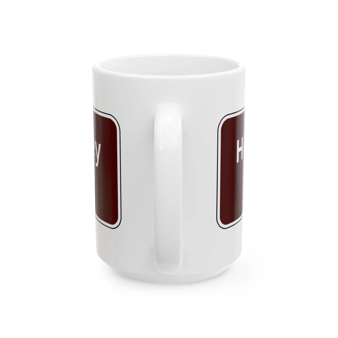 Virginia I-V2a (Virginia) (Road Sign) White Coffee Mug - Go Mug Yourself