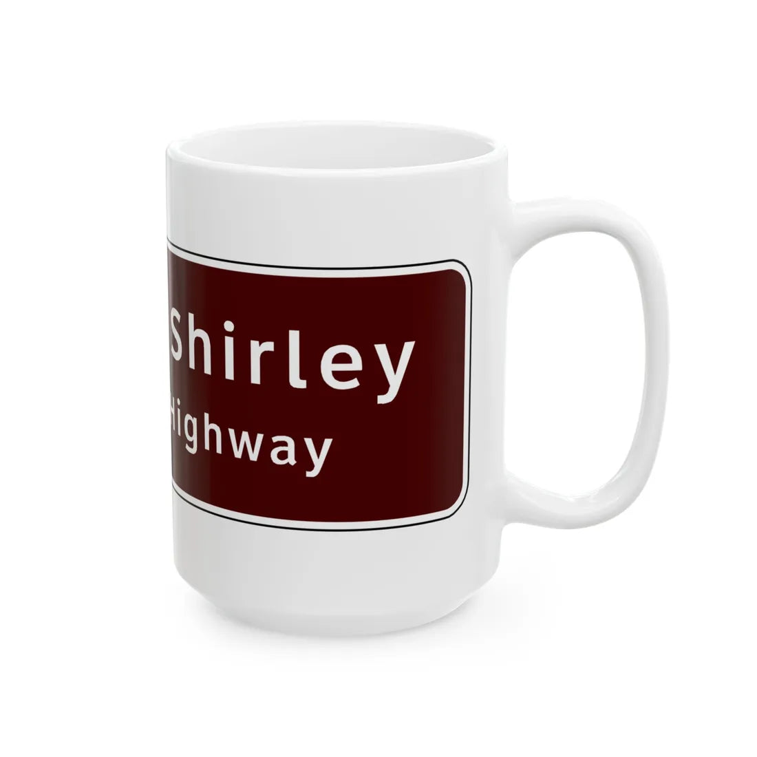 Virginia I-V2a (Virginia) (Road Sign) White Coffee Mug - Go Mug Yourself
