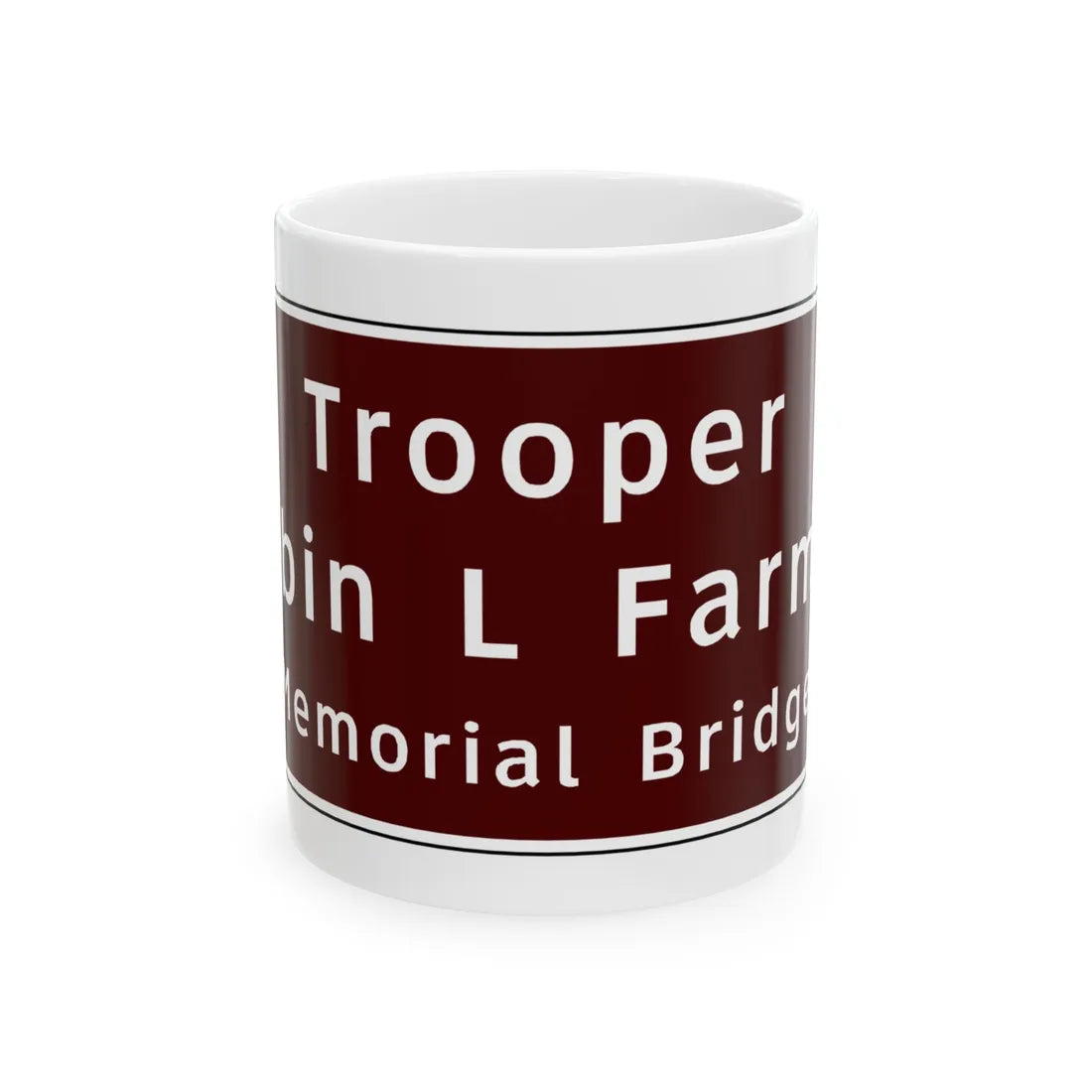 Virginia I-V2b (Virginia) (Road Sign) White Coffee Mug 11oz - Go Mug Yourself