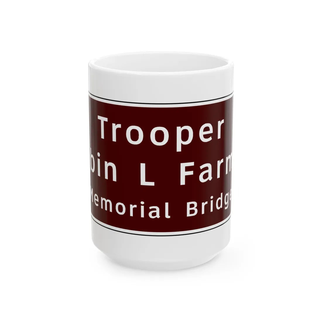Virginia I-V2b (Virginia) (Road Sign) White Coffee Mug 15oz - Go Mug Yourself