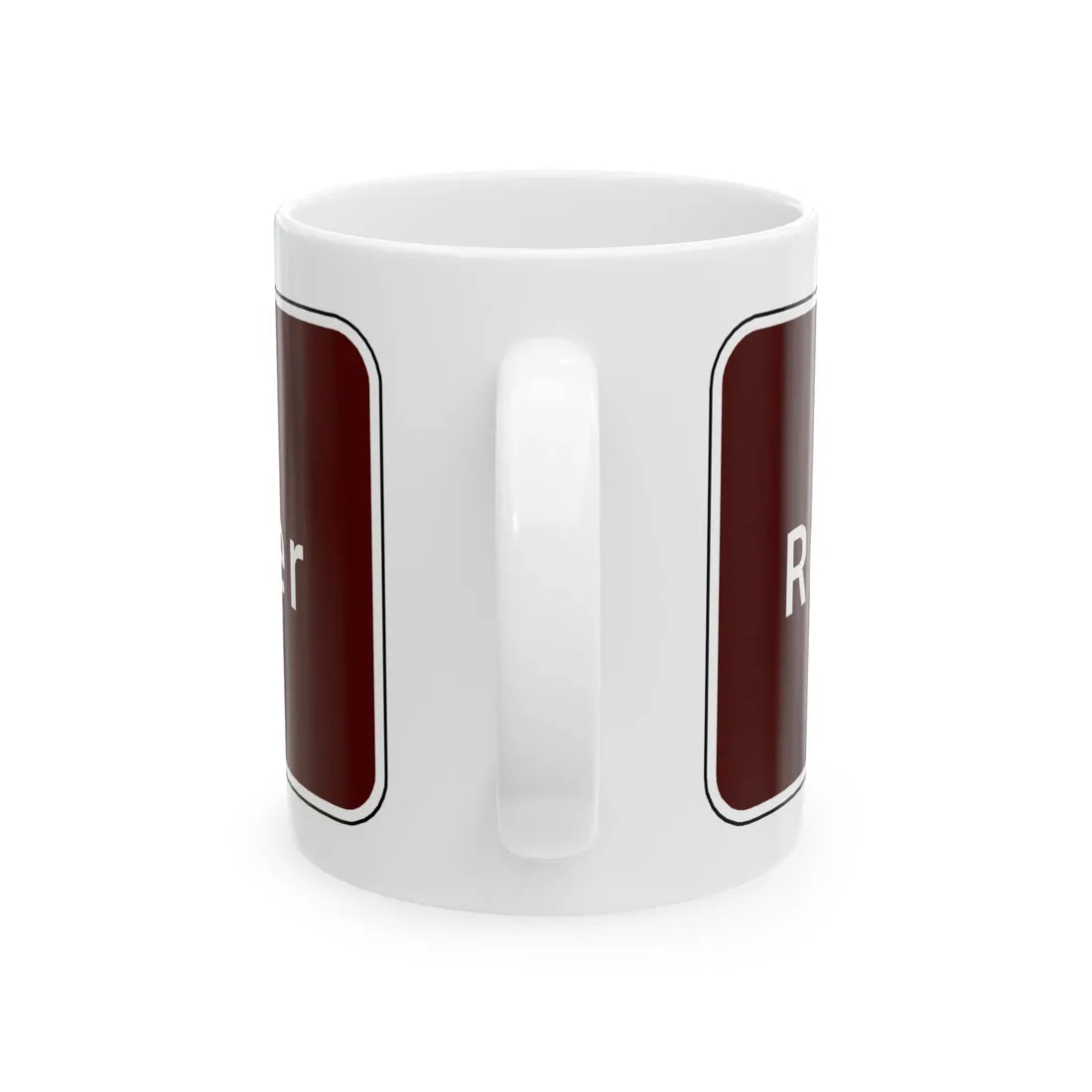 Virginia I-V2b (Virginia) (Road Sign) White Coffee Mug - Go Mug Yourself