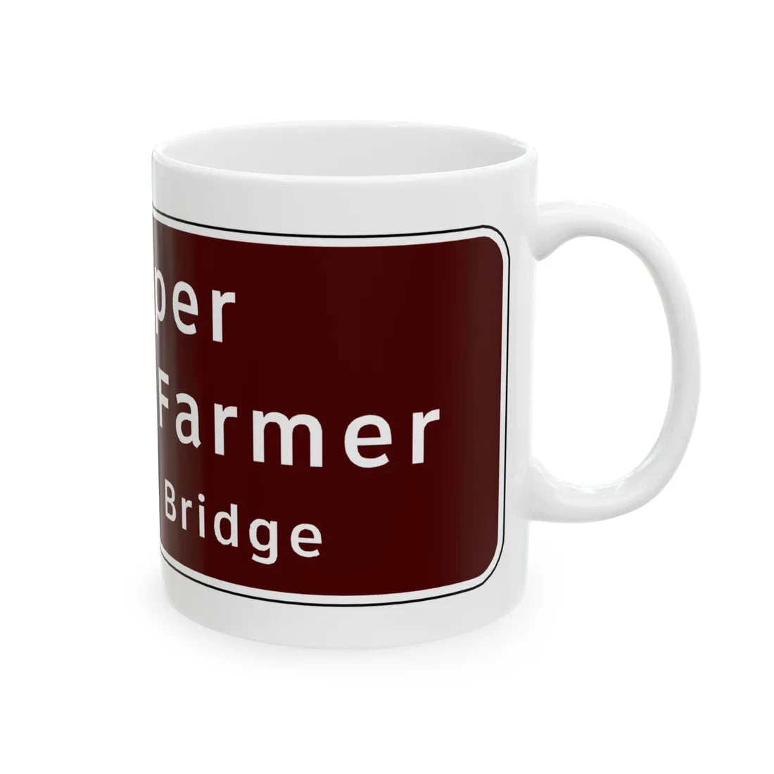 Virginia I-V2b (Virginia) (Road Sign) White Coffee Mug - Go Mug Yourself