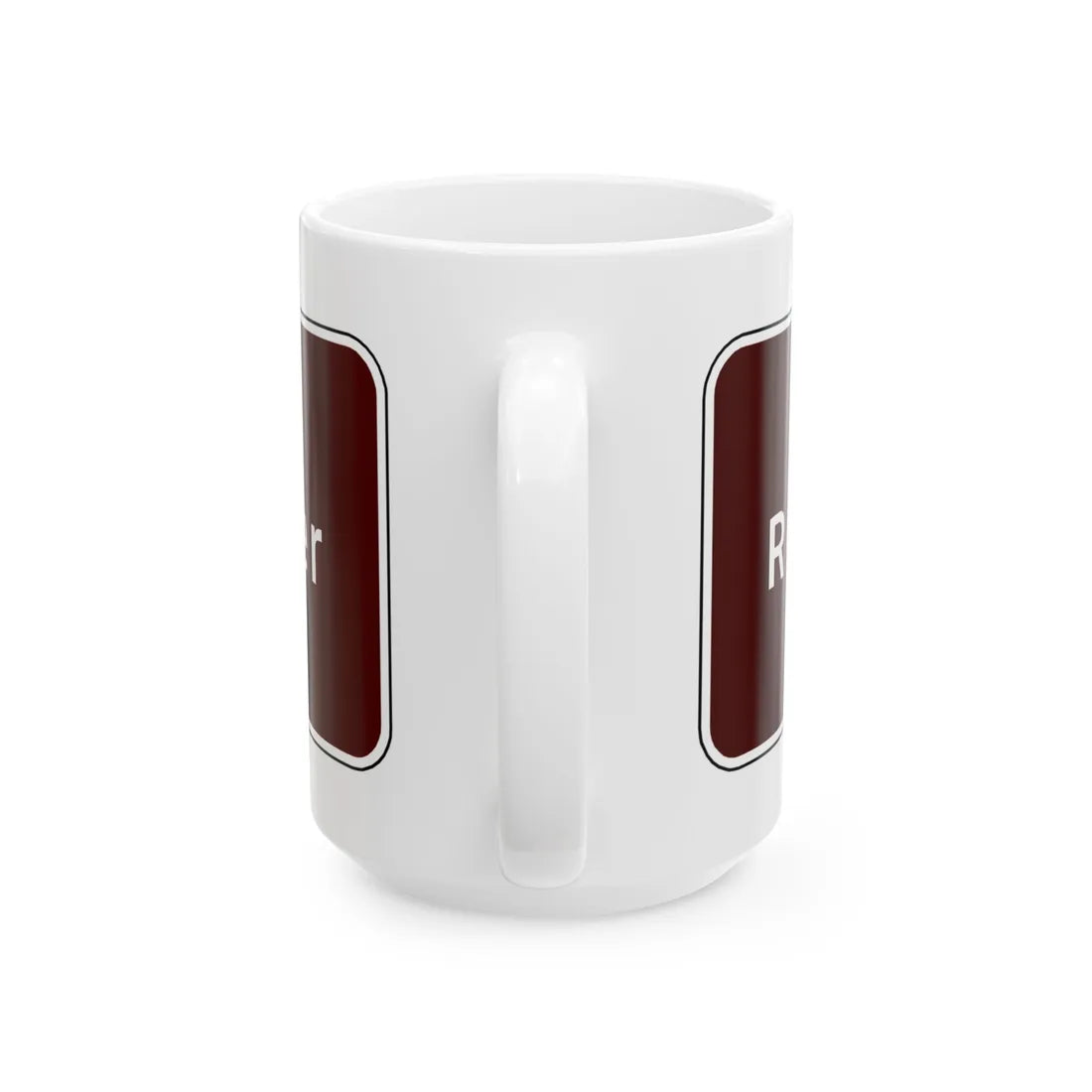 Virginia I-V2b (Virginia) (Road Sign) White Coffee Mug - Go Mug Yourself