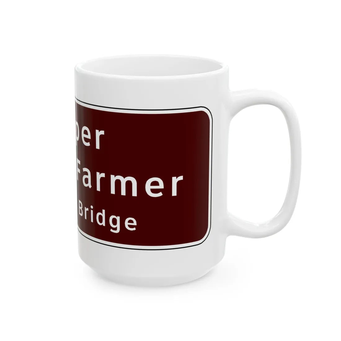 Virginia I-V2b (Virginia) (Road Sign) White Coffee Mug - Go Mug Yourself