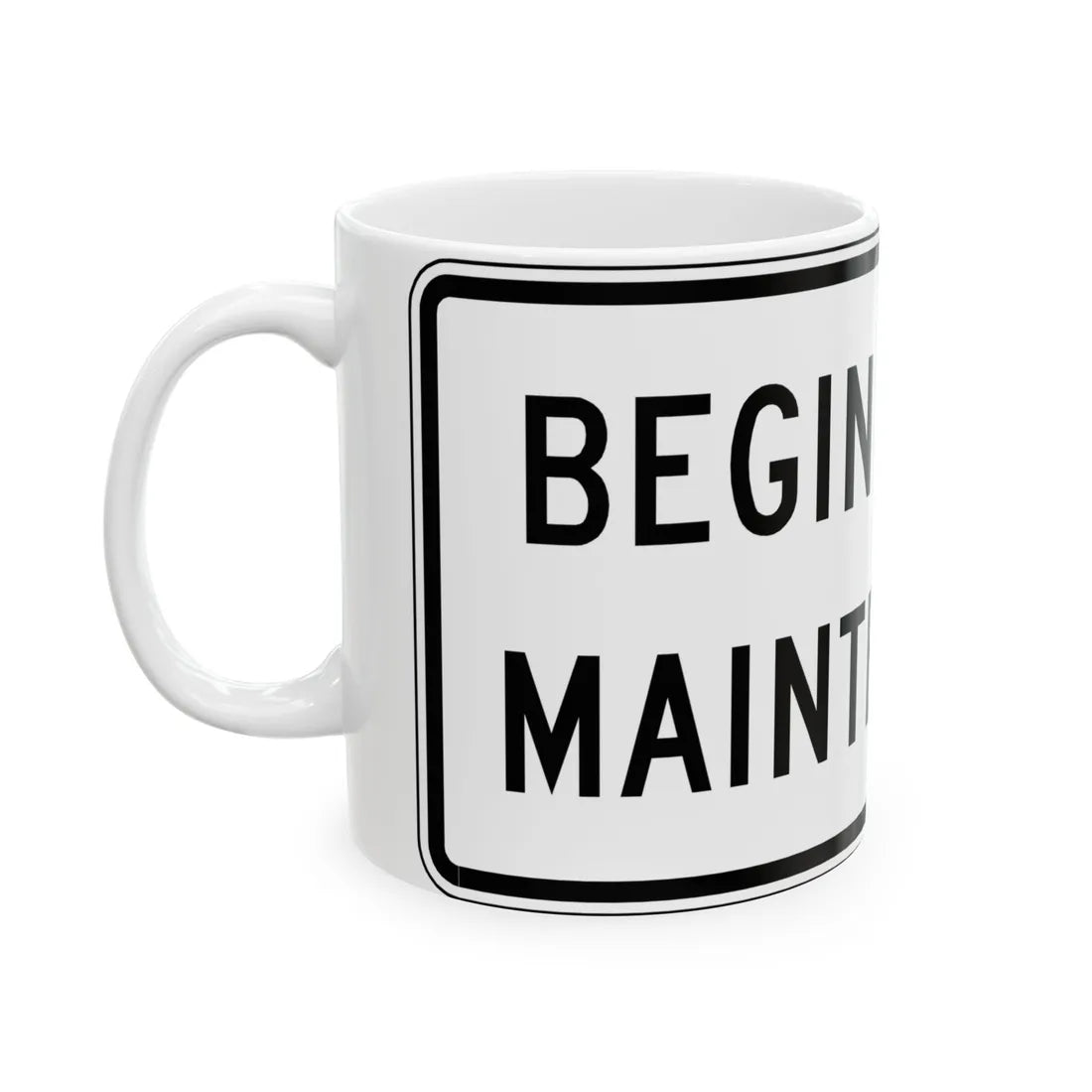 Virginia I-V3a (Virginia) (Road Sign) White Coffee Mug - Go Mug Yourself