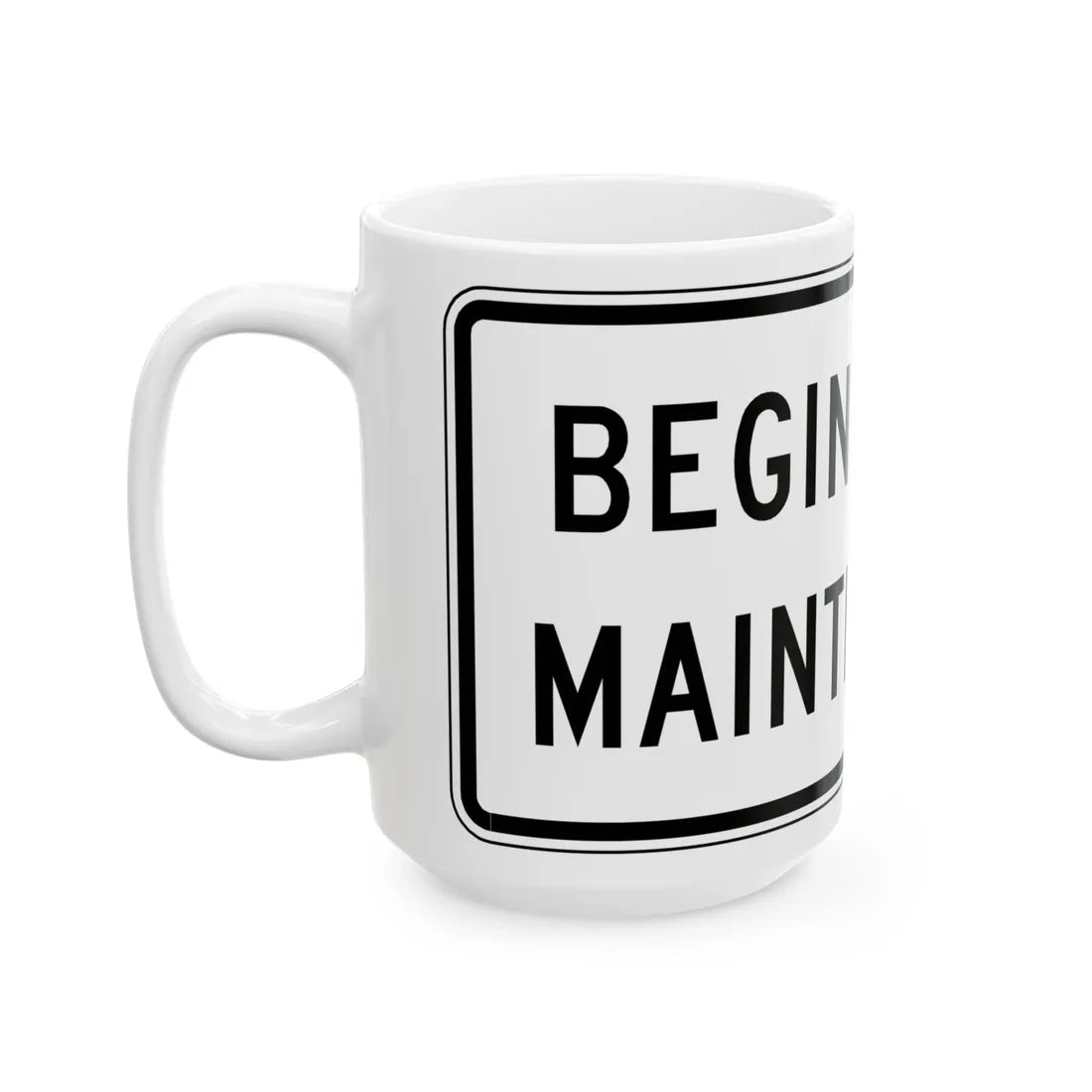 Virginia I-V3a (Virginia) (Road Sign) White Coffee Mug - Go Mug Yourself