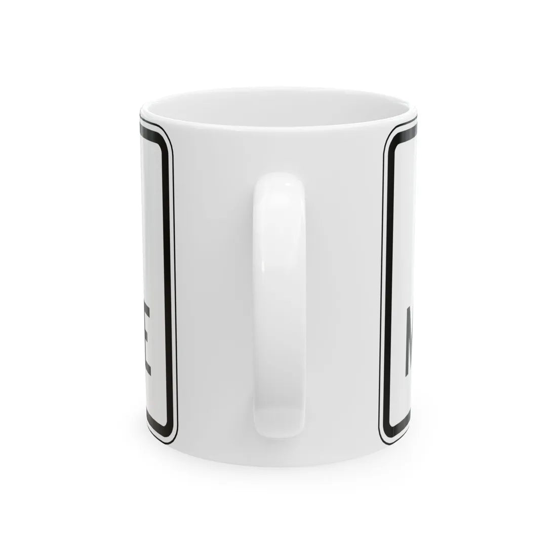 Virginia I-V3b (Virginia) (Road Sign) White Coffee Mug - Go Mug Yourself