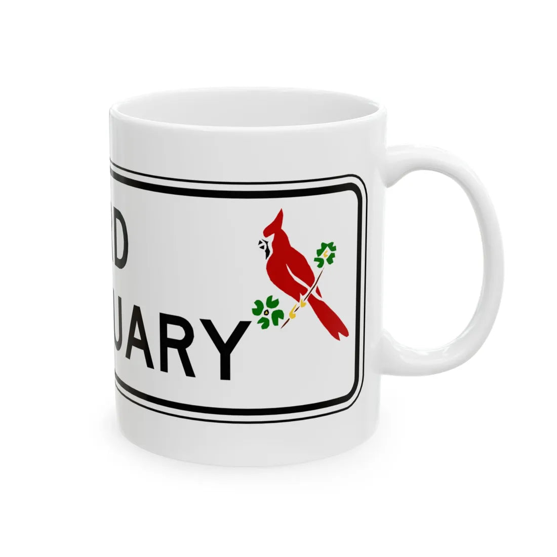 Virginia I-V4 (Virginia) (Road Sign) White Coffee Mug - Go Mug Yourself