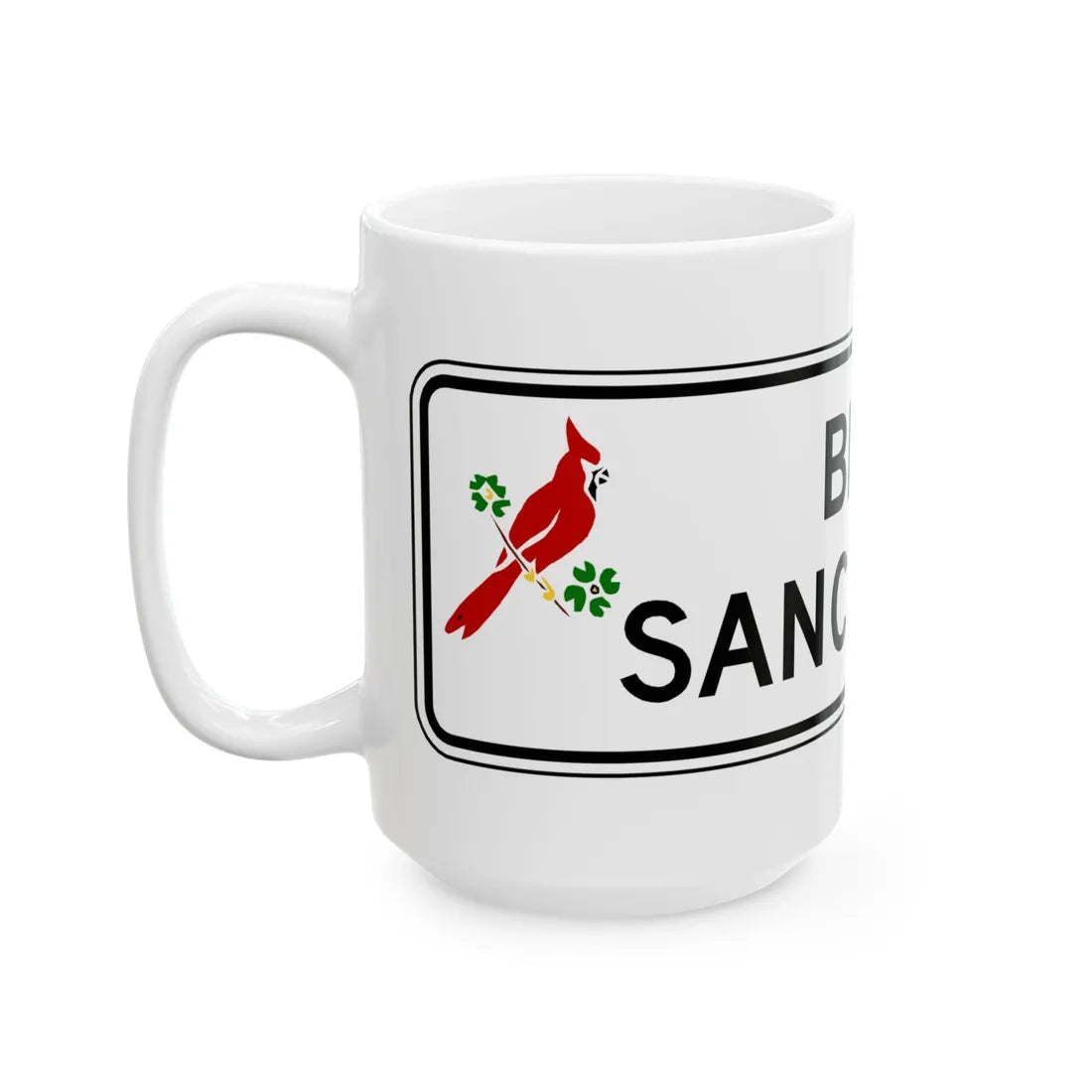 Virginia I-V4 (Virginia) (Road Sign) White Coffee Mug - Go Mug Yourself