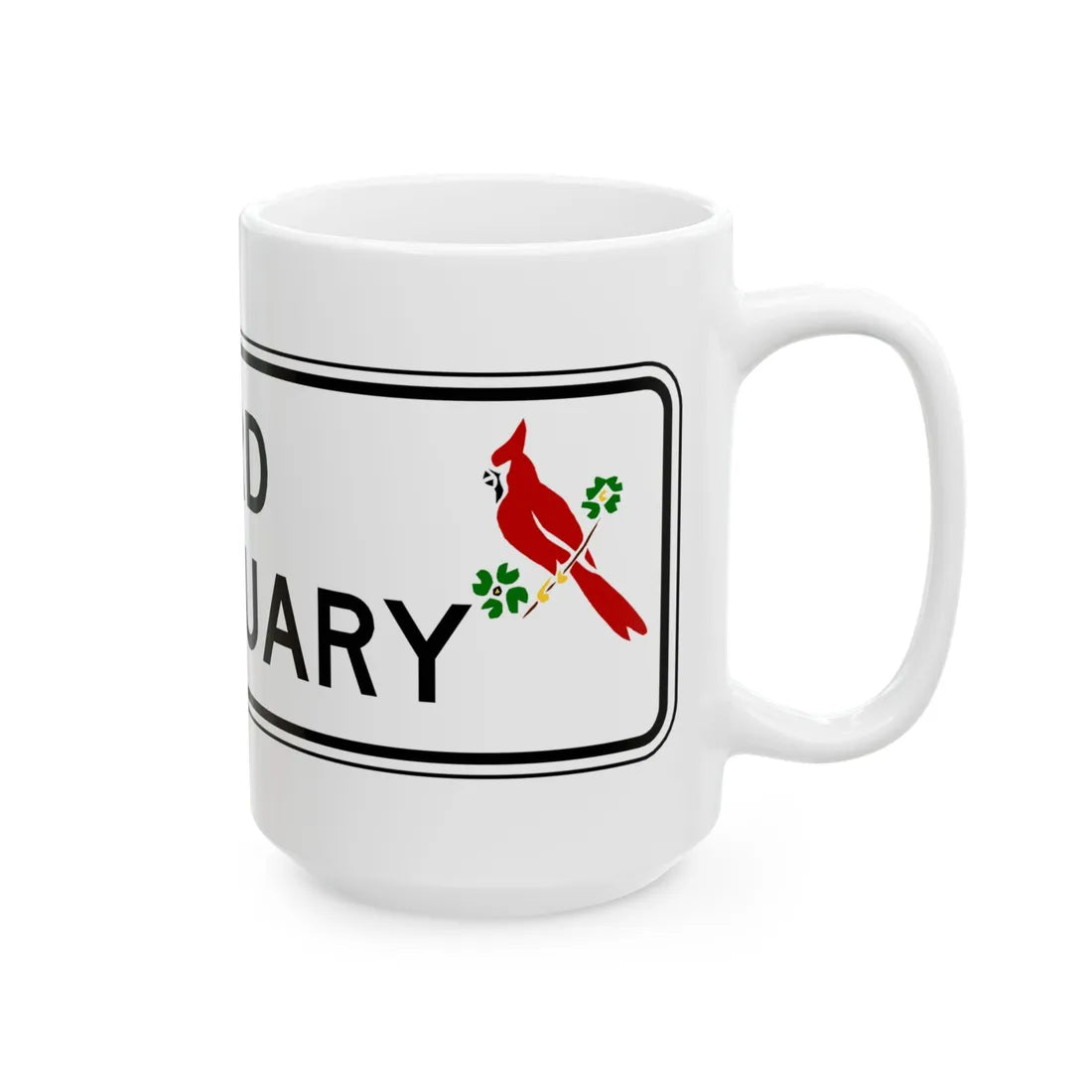 Virginia I-V4 (Virginia) (Road Sign) White Coffee Mug - Go Mug Yourself