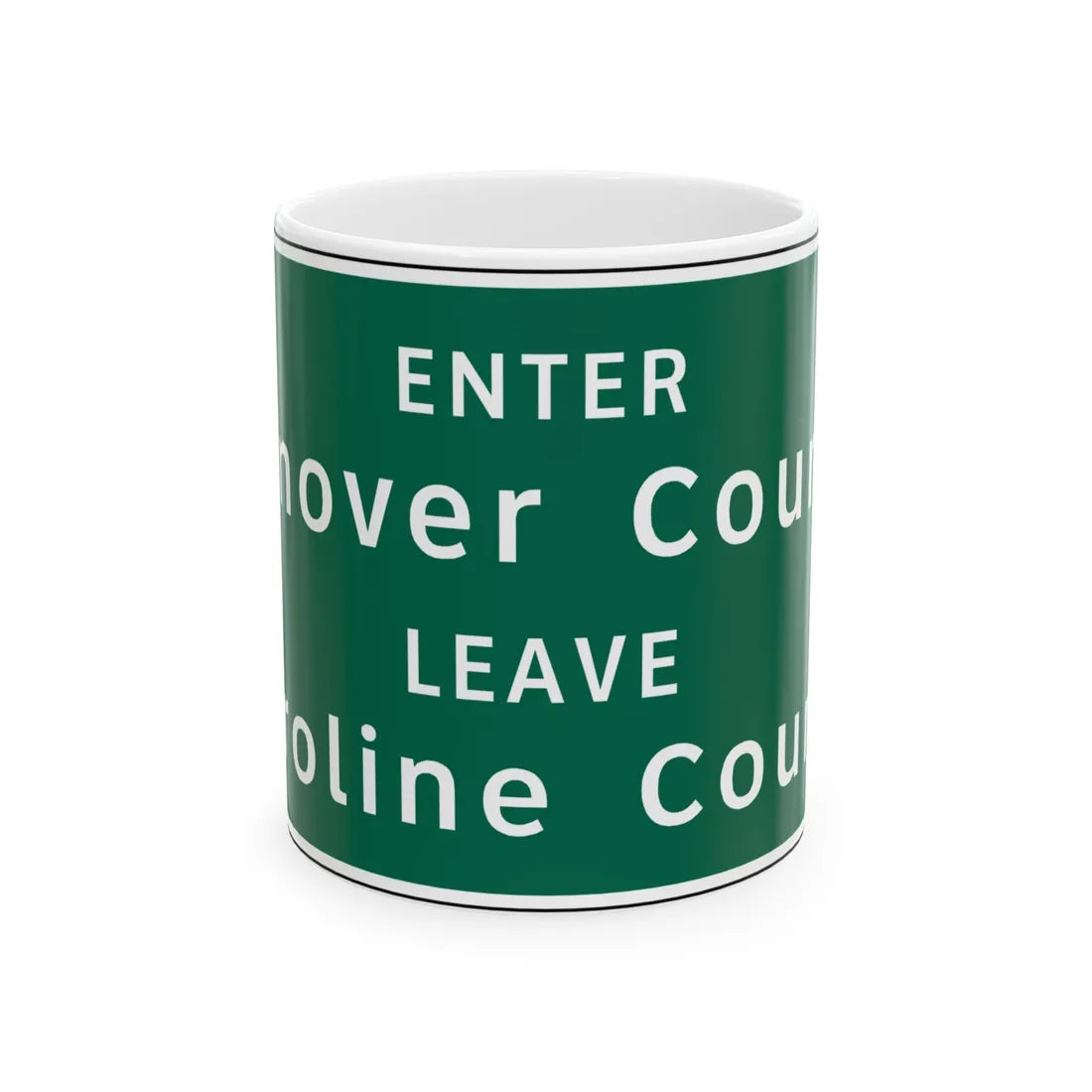 Virginia I-V5a (Virginia) (Road Sign) White Coffee Mug 11oz - Go Mug Yourself