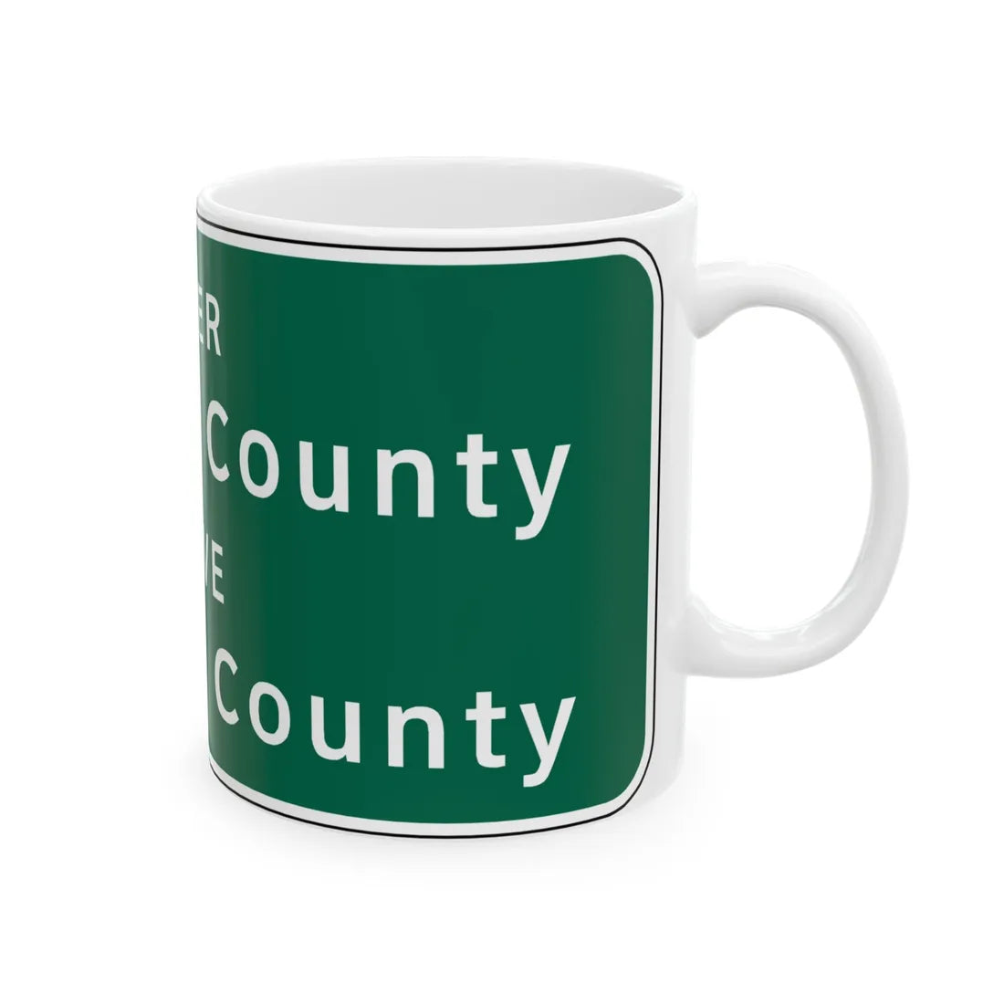 Virginia I-V5a (Virginia) (Road Sign) White Coffee Mug - Go Mug Yourself