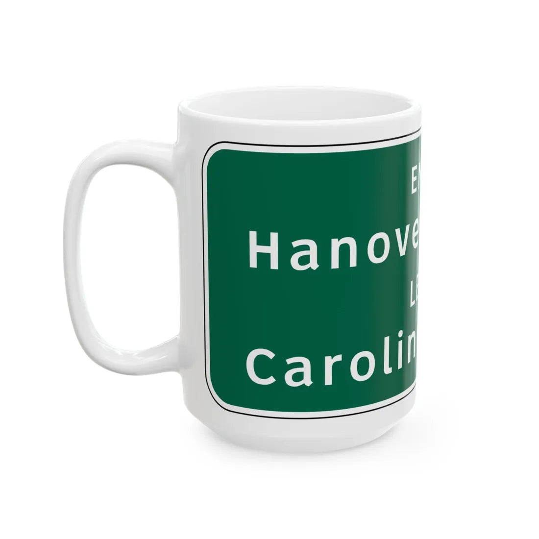 Virginia I-V5a (Virginia) (Road Sign) White Coffee Mug - Go Mug Yourself