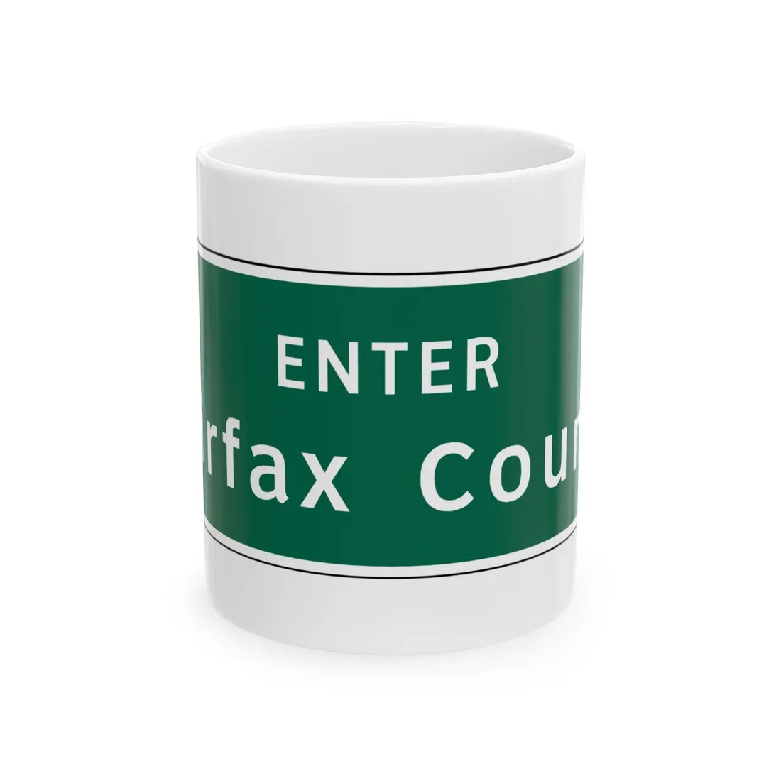 Virginia I-V5b (Virginia) (Road Sign) White Coffee Mug 11oz - Go Mug Yourself