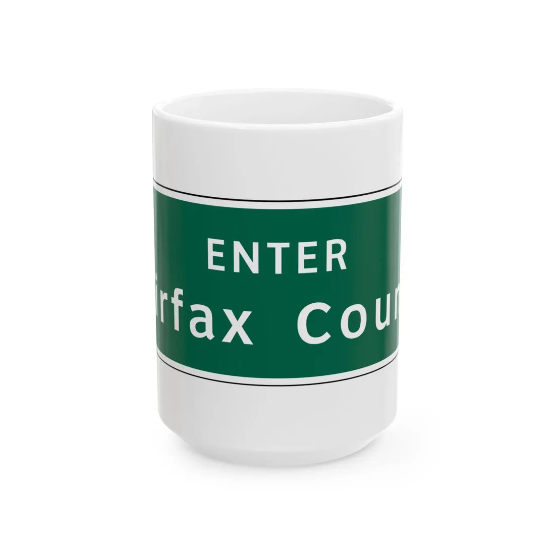Virginia I-V5b (Virginia) (Road Sign) White Coffee Mug 15oz - Go Mug Yourself