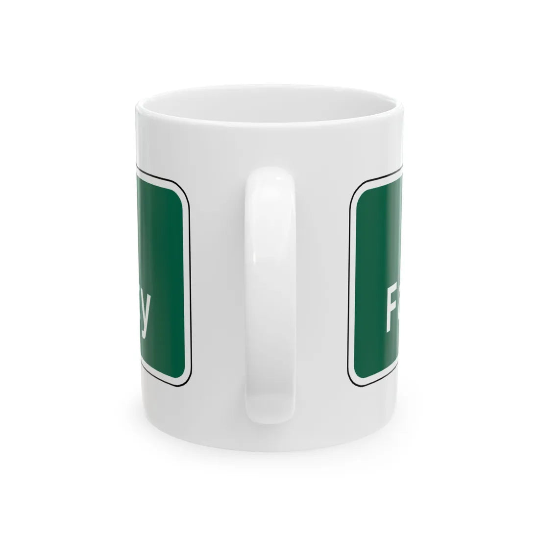 Virginia I-V5b (Virginia) (Road Sign) White Coffee Mug - Go Mug Yourself