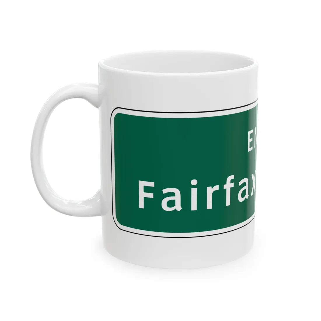 Virginia I-V5b (Virginia) (Road Sign) White Coffee Mug - Go Mug Yourself