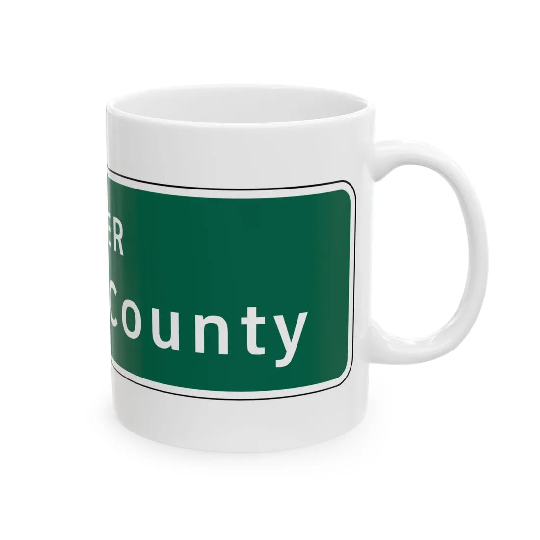Virginia I-V5b (Virginia) (Road Sign) White Coffee Mug - Go Mug Yourself