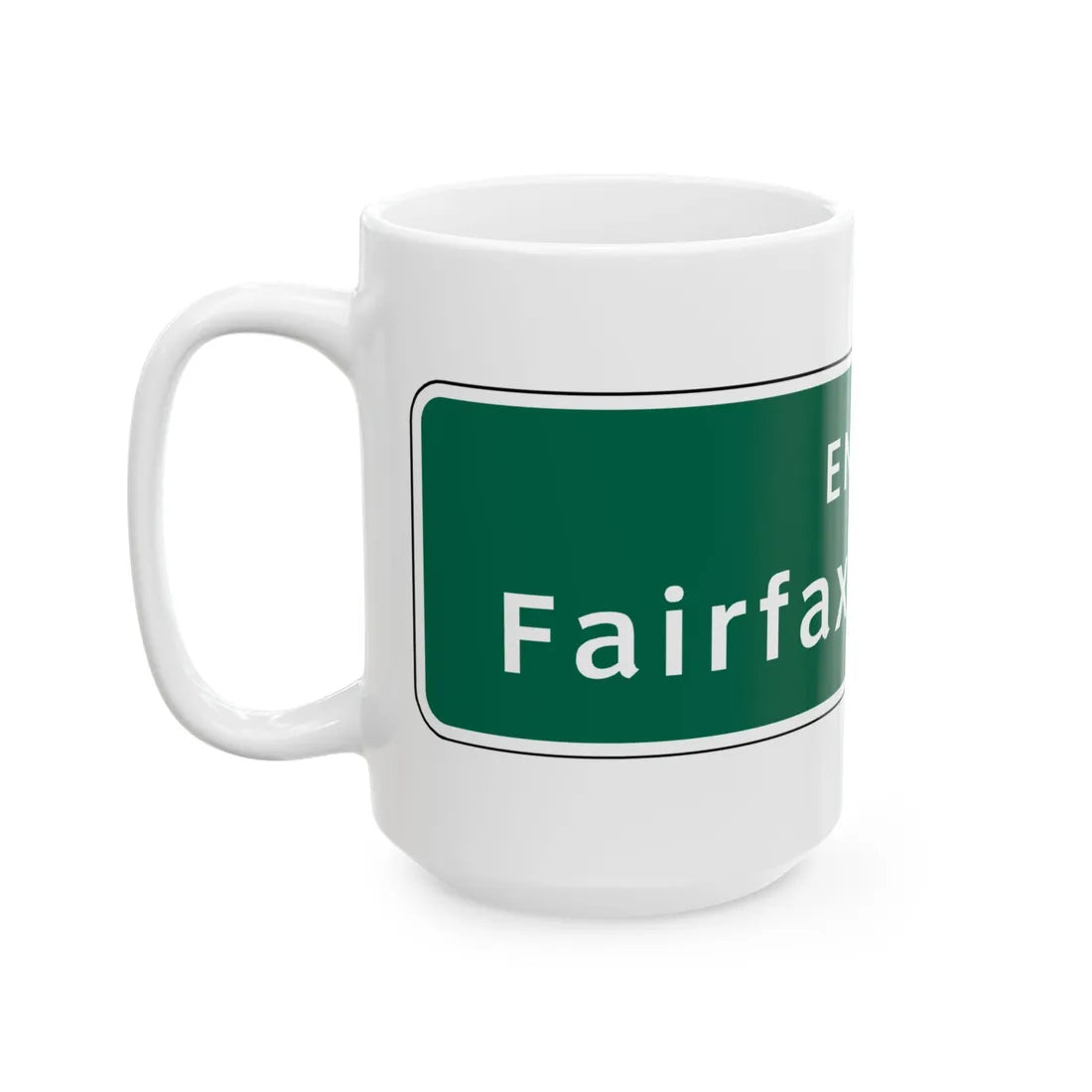 Virginia I-V5b (Virginia) (Road Sign) White Coffee Mug - Go Mug Yourself