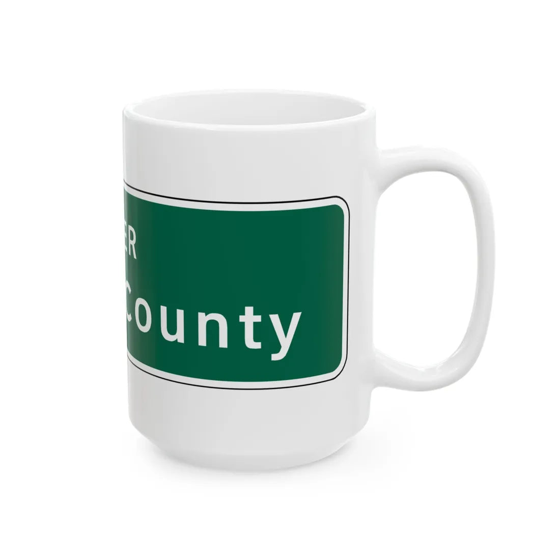 Virginia I-V5b (Virginia) (Road Sign) White Coffee Mug - Go Mug Yourself