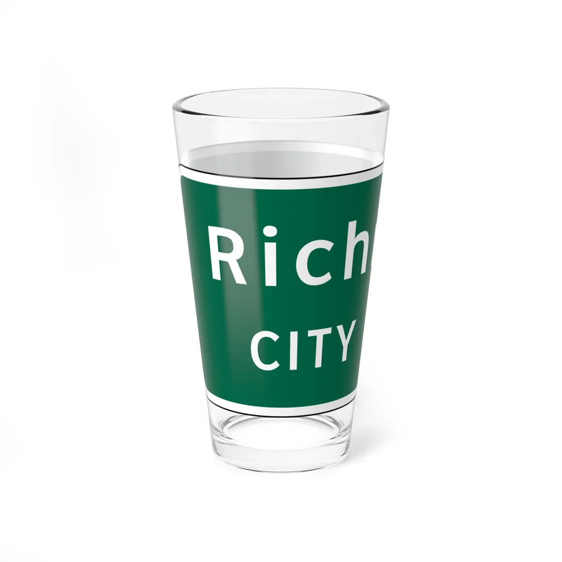 Virginia I-V6 (Virginia) (Road Sign) Pint Glss 16oz - Go Mug Yourself