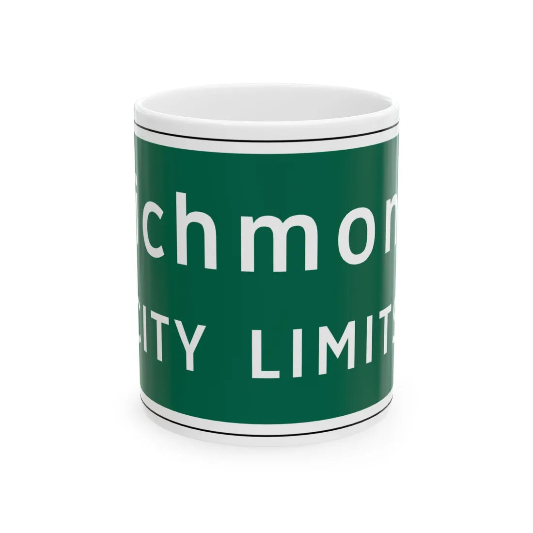 Virginia I-V6 (Virginia) (Road Sign) White Coffee Mug 11oz - Go Mug Yourself