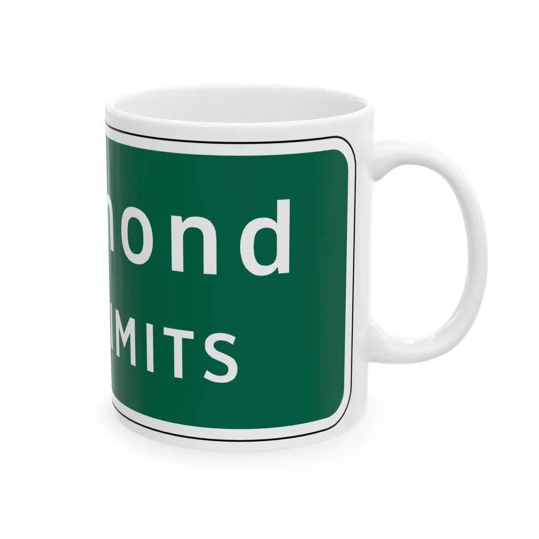 Virginia I-V6 (Virginia) (Road Sign) White Coffee Mug - Go Mug Yourself