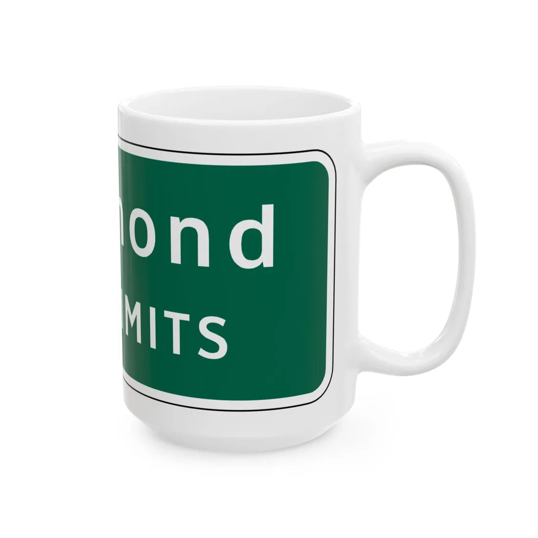Virginia I-V6 (Virginia) (Road Sign) White Coffee Mug - Go Mug Yourself