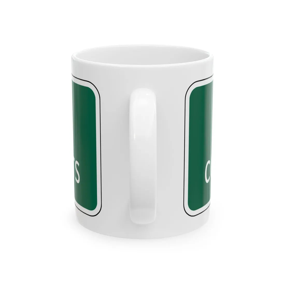 Virginia I-V7 (Virginia) (Road Sign) White Coffee Mug - Go Mug Yourself