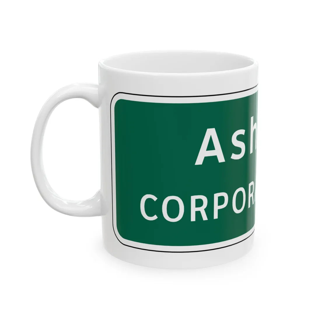 Virginia I-V7 (Virginia) (Road Sign) White Coffee Mug - Go Mug Yourself
