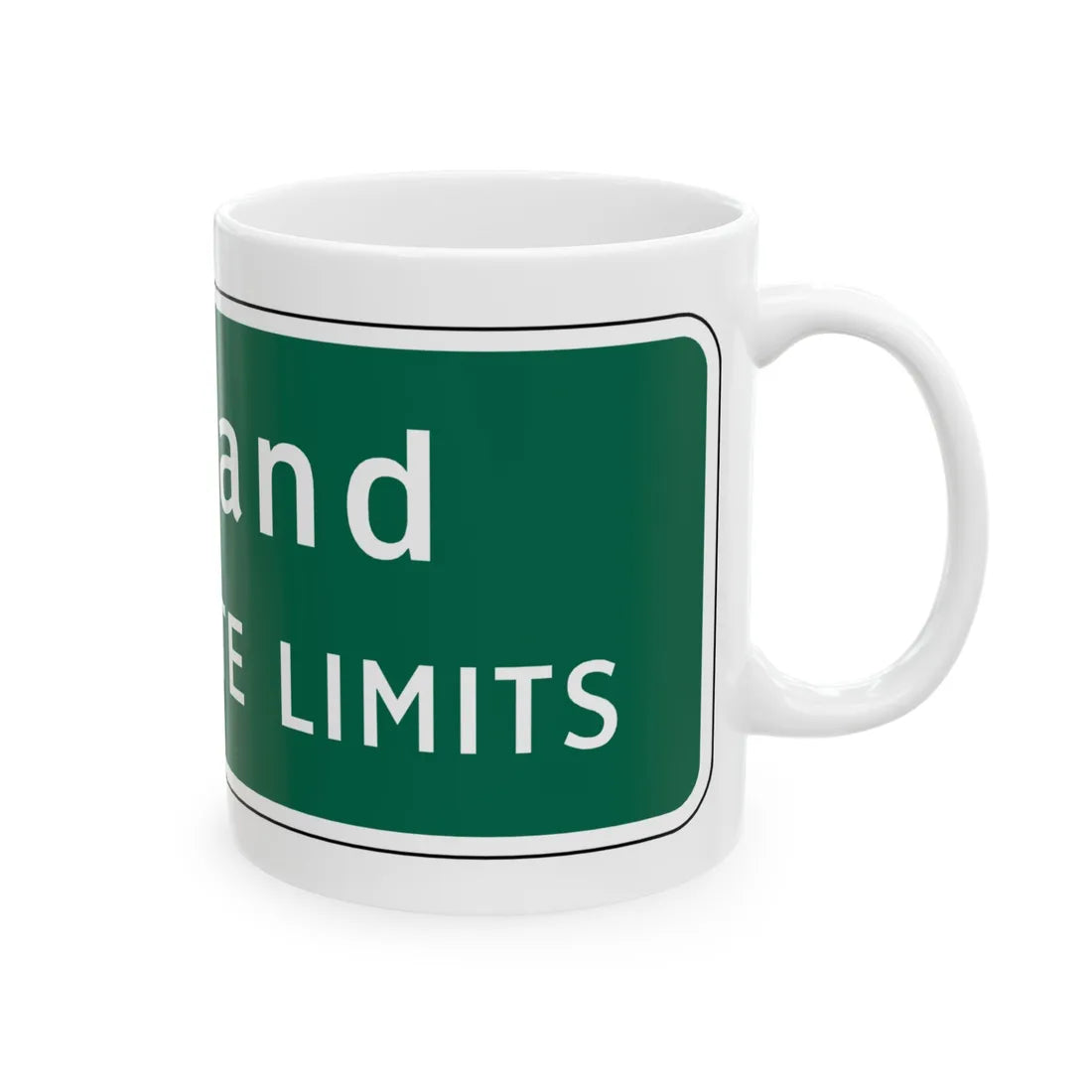 Virginia I-V7 (Virginia) (Road Sign) White Coffee Mug - Go Mug Yourself