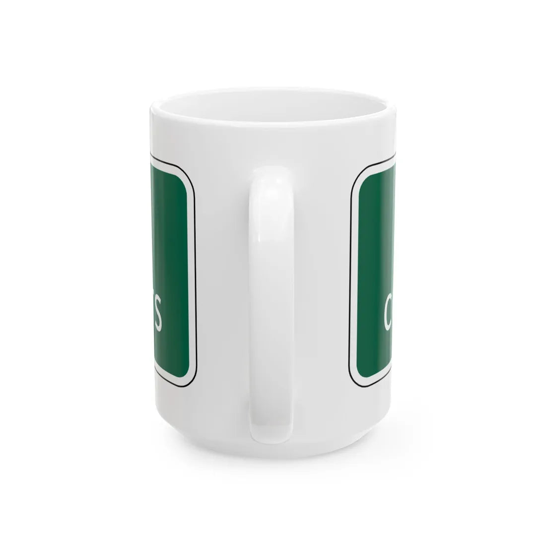 Virginia I-V7 (Virginia) (Road Sign) White Coffee Mug - Go Mug Yourself