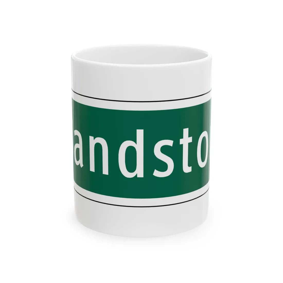 Virginia I-V8a (Virginia) (Road Sign) White Coffee Mug 11oz - Go Mug Yourself