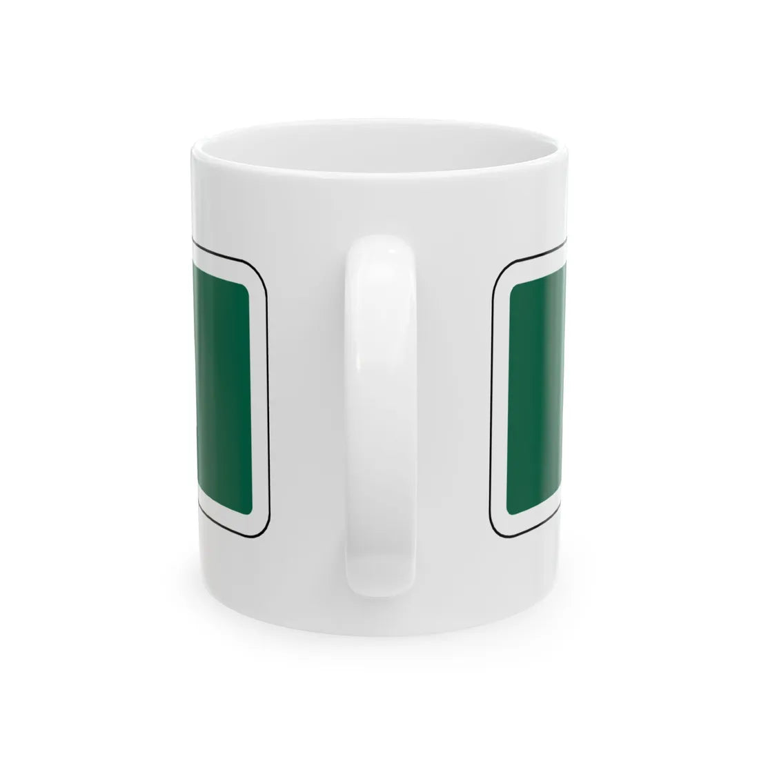 Virginia I-V8a (Virginia) (Road Sign) White Coffee Mug - Go Mug Yourself