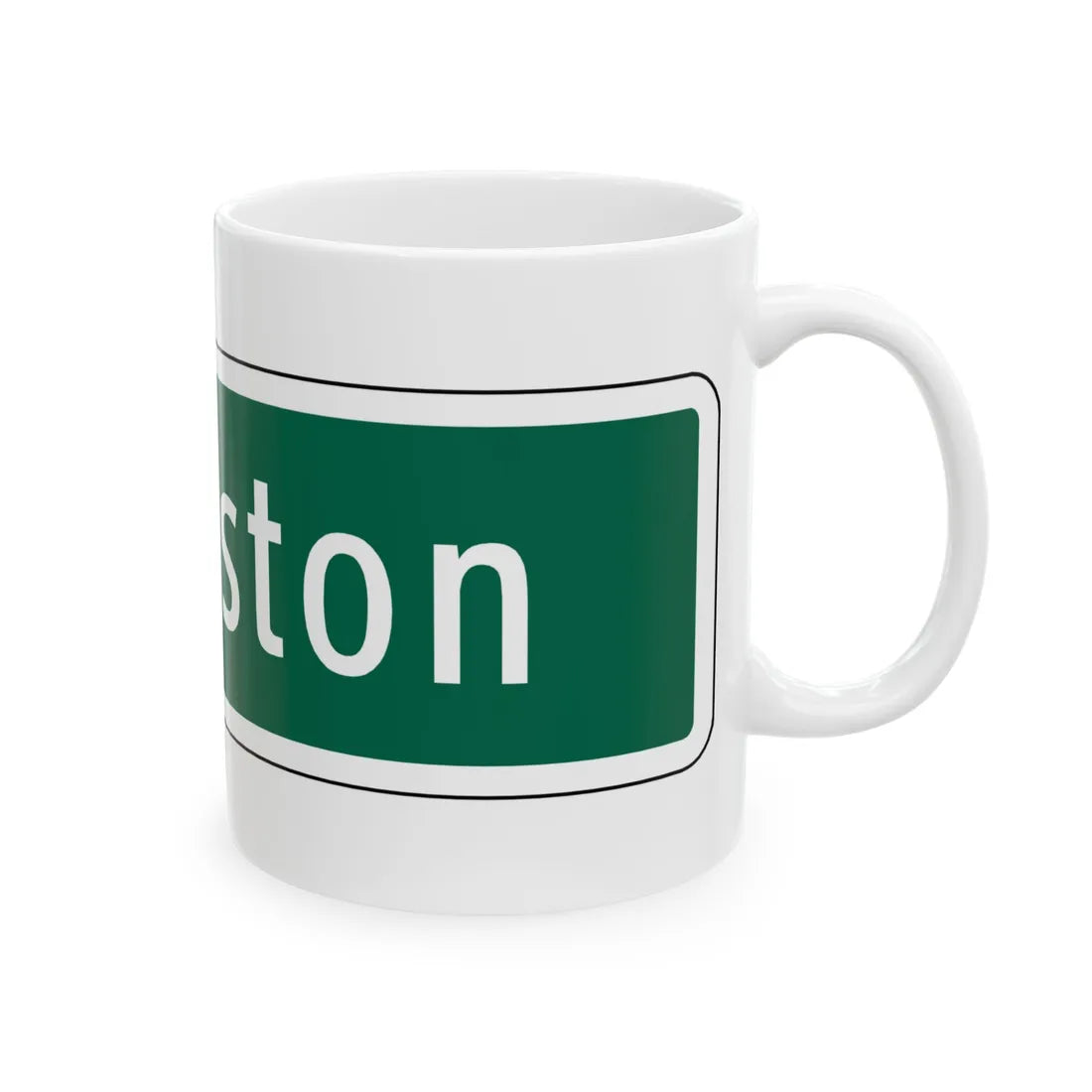 Virginia I-V8a (Virginia) (Road Sign) White Coffee Mug - Go Mug Yourself